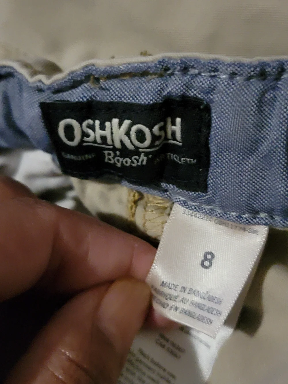 OshKosh B'gosh Boys' Tan Flat Front Shorts